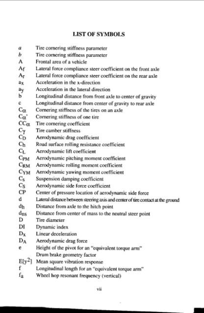 Fundamentals Of Vehicle Dynamics - Thomas D. Gillespie - Image 2