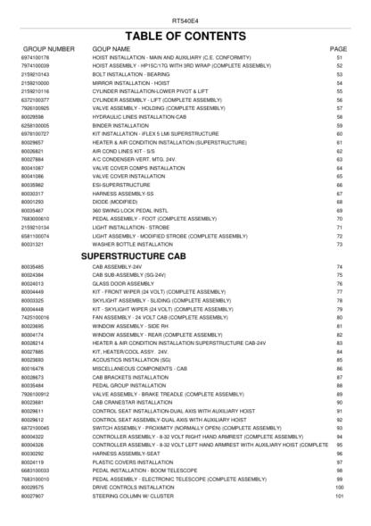 GROVE RT540E-4 Crane Parts Catalog - Image 4