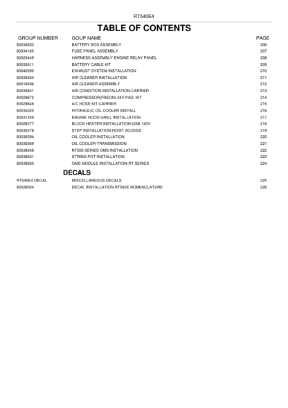 GROVE RT540E-4 Crane Parts Catalog - Image 7