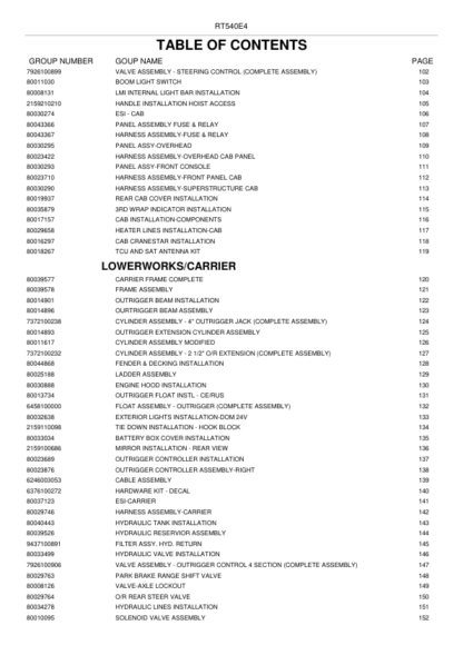 GROVE RT540E-4 Crane Parts Catalog - Image 5