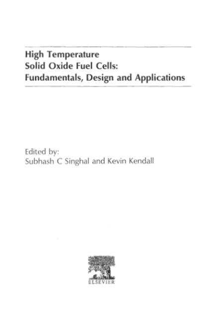 High Temperature Solid Oxide Fuel Cells - Singhal Subhash - Image 3