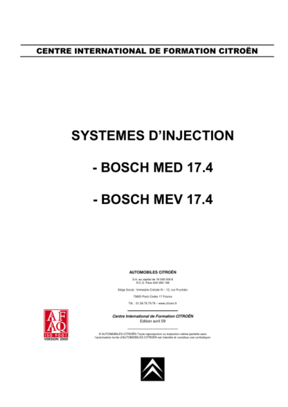 Injections MEV et MED 17.4 EP6 et EP6DT