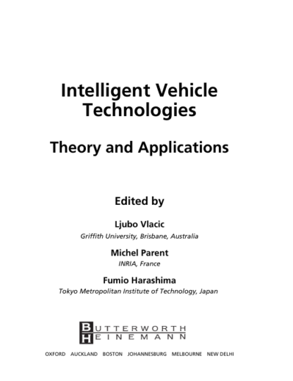 Intelligent Vehicle Technologies - Ljubo Vlacic - Image 2