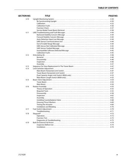 JLG 800A 800AJ Service and Maintenance Manual - Image 16