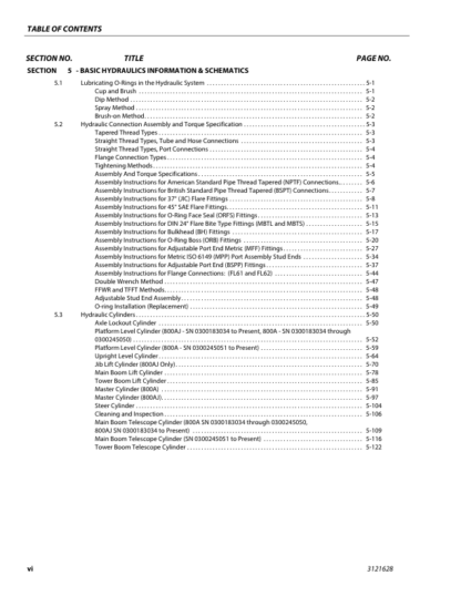 JLG 800A 800AJ Service and Maintenance Manual - Image 3