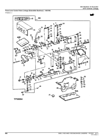 John Deere 300D 310D 315D Backhoe Parts Catalog - Image 11