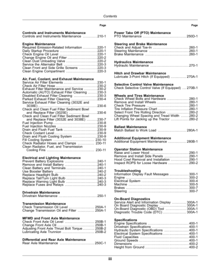 John Deere 3025E 3032E 3038E Tractor Operators Manual - Image 6