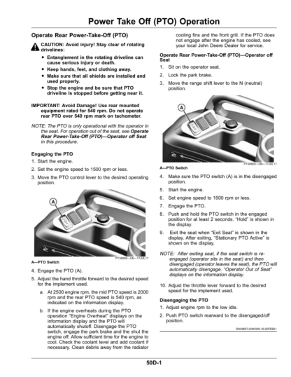 John Deere 3025E 3032E 3038E Tractor Operators Manual - Image 13