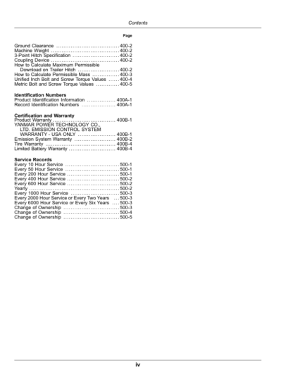 John Deere 3025E 3032E 3038E Tractor Operators Manual - Image 7