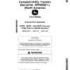 John Deere 3025E 3032E 3038E Tractor Operators Manual - Image 2