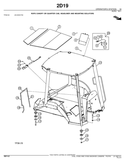 John Deere 310G 310SG 315SG Backhoe Parts Manual - Image 5