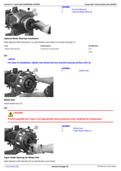 John Deere 310K Backhoe Repair Manual - Image 5