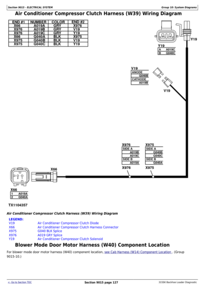 John Deere 315SK Backhoe Diagnostic Service Manual - Image 12