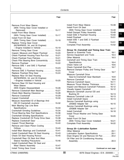 John Deere 400 Series 6076 Engine Service Manual - Image 8