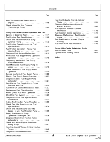 John Deere 400 Series 6076 Engine Service Manual - Image 5