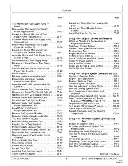 John Deere 400 Series 6076 Engine Service Manual - Image 4