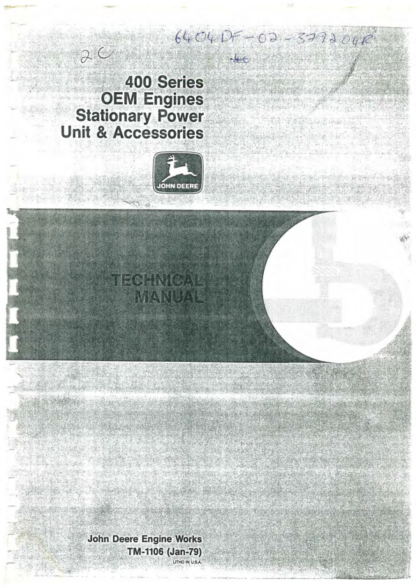 John Deere 400 Series Engine Service Manual - Image 2