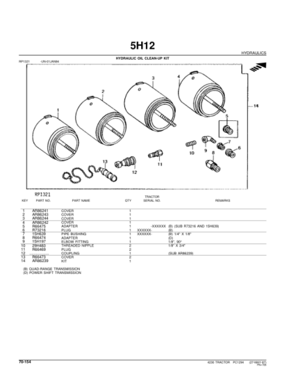 John Deere 4230 Tractor Parts Catalog - Image 7