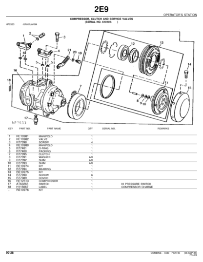 John Deere 4420 Combine Parts Catalog - Image 5