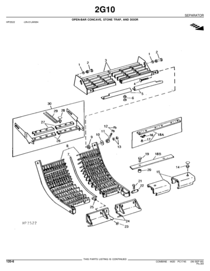 John Deere 4420 Combine Parts Catalog - Image 6