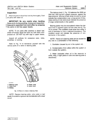 John Deere 670A 672A Motor Grader Repair Manual - Image 7