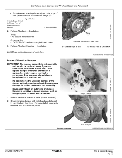 John Deere 9.0L PowerTech Engine Repair Manual - Image 6