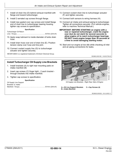 John Deere 9.0L PowerTech Engine Repair Manual - Image 12