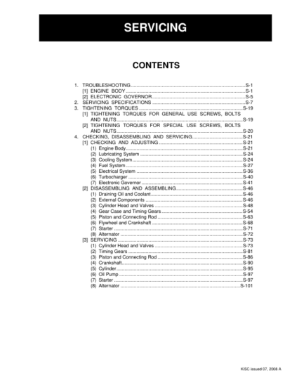 Kubota 03-M Series Diesel Engine Workshop Manual - Image 8