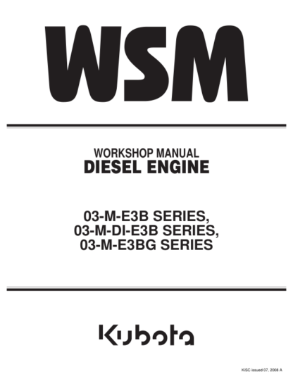 Kubota 03-M Series Diesel Engine Workshop Manual - Image 2