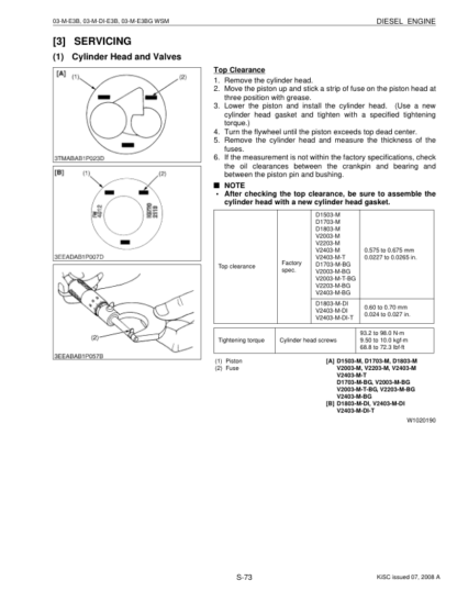 Kubota 03-M Series Diesel Engine Workshop Manual - Image 7