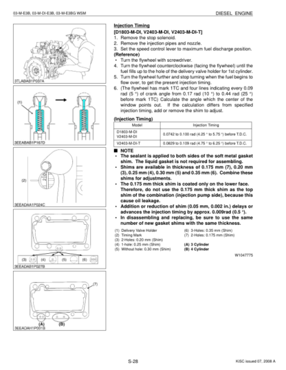 Kubota 03-M Series Diesel Engine Workshop Manual - Image 3