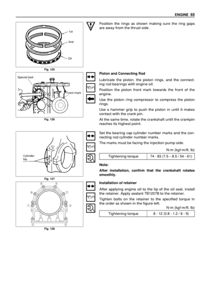 Kubota 4LE2 Engine Workshop Manual - Image 11