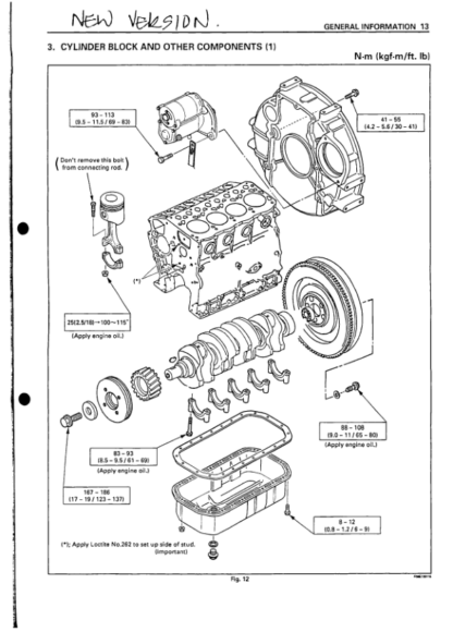 Kubota 4LE2 Engine Workshop Manual - Image 4