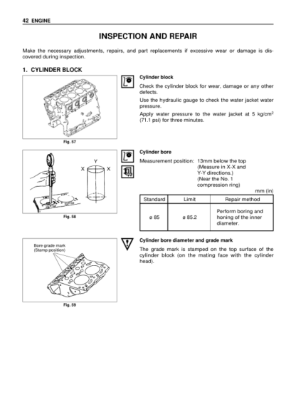 Kubota 4LE2 Engine Workshop Manual - Image 9