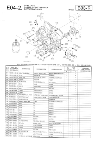 Kubota D1105 Engine Parts Catalog - Image 10