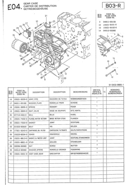 Kubota D1302-BBS-1 Diesel Engine Parts Manual - Image 7