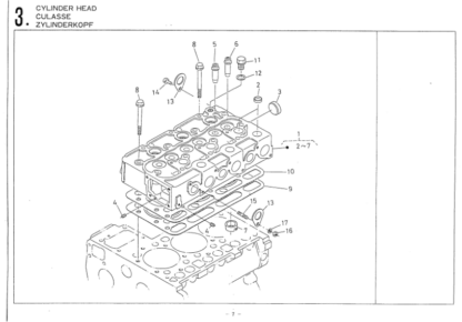 Kubota D1402BB-BBS Diesel Engine Parts List - Image 3