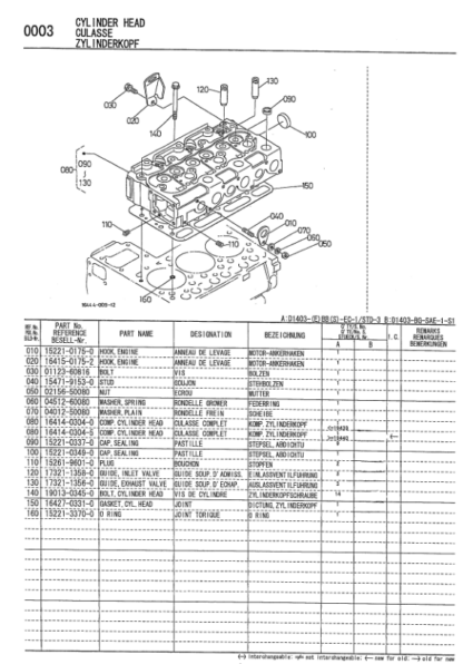 Kubota D1403-EBB-EC1 Diesel Engine Parts Manual - Image 4