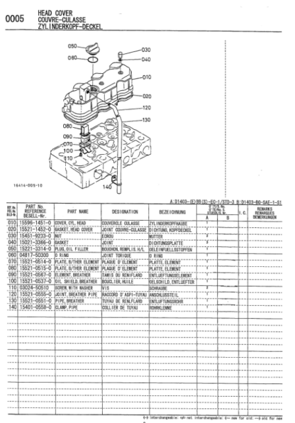 Kubota D1403-EBB-EC1 Diesel Engine Parts Manual - Image 7