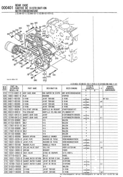 Kubota D1403-EBB-EC1 Diesel Engine Parts Manual - Image 5