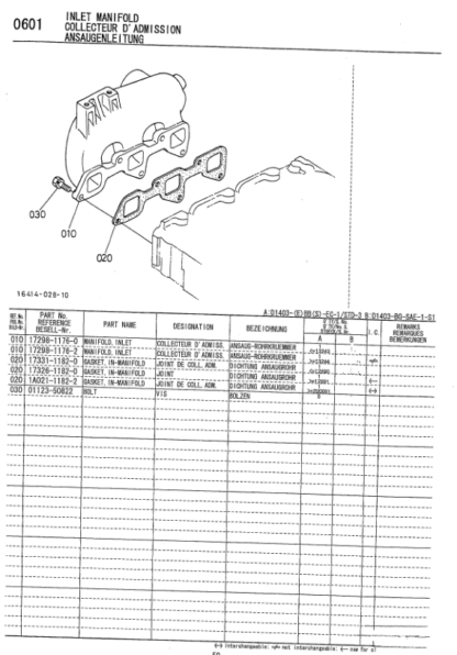 Kubota D1403-EBB-EC1 Diesel Engine Parts Manual - Image 12