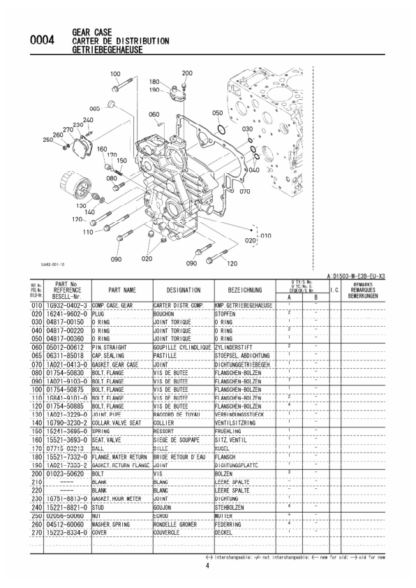 Kubota D1503-M-E3B Diesel Engine Parts Manual - Image 7