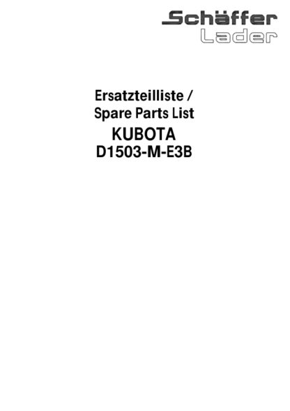 Kubota D1503-M-E3B Diesel Engine Parts Manual - Image 9