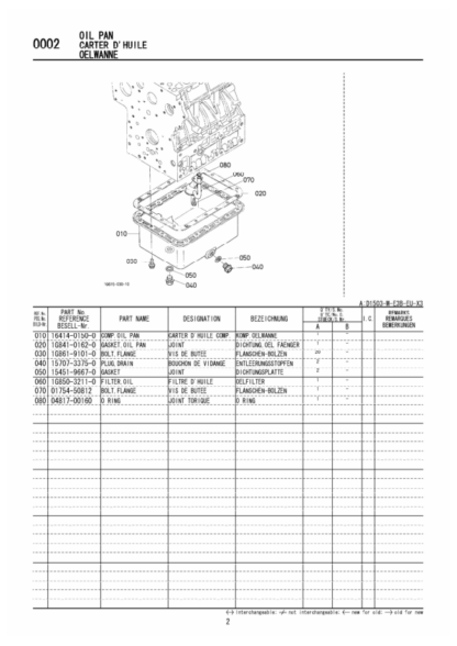 Kubota D1503-M-E3B Diesel Engine Parts Manual - Image 5