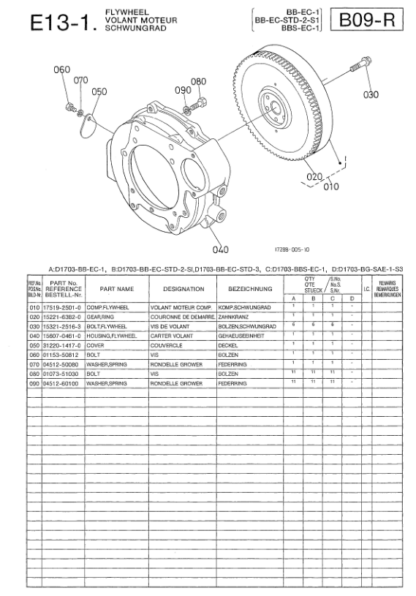 Kubota D1703-E2B-EU-X3-S Diesel Engine Parts Manual - Image 11