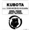 Kubota D1803-M-E2B Diesel Engine Parts Manual - Image 2