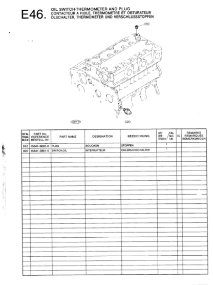 Kubota D600BBS-1 Diesel Engine Parts Catalog - Image 10