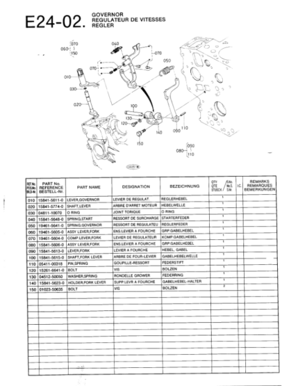 Kubota D600BBS-1 Diesel Engine Parts Catalog - Image 9