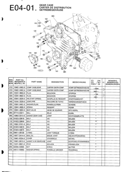 Kubota D600BBS-1 Diesel Engine Parts Catalog - Image 3