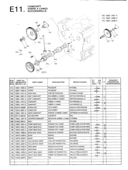 Kubota D600BBS-1 Diesel Engine Parts Catalog - Image 6